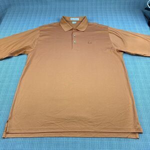Martin Polo Shirt Mens‎ XXL Orange Pima Cotton Golf Casual Preppy Comfort